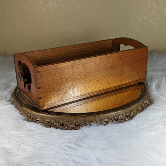 Wood Hand Made Vintage Shadow Box Shelf Primitive Cut Out Elephant - Picture 9 of 11